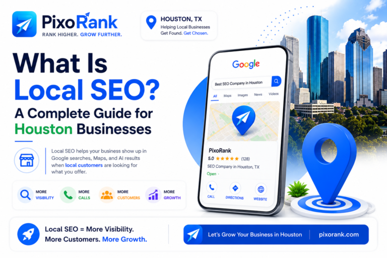 what is local SEO chart showing Google's ranking factors and the core pillars of local SEO