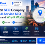 Houston SEO company dashboard showing ranking growth