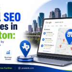 Local SEO services in Houston map pack results on a mobile phone